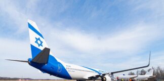 Boeing 737-800 El Al в обновленной ливрее 2025 года